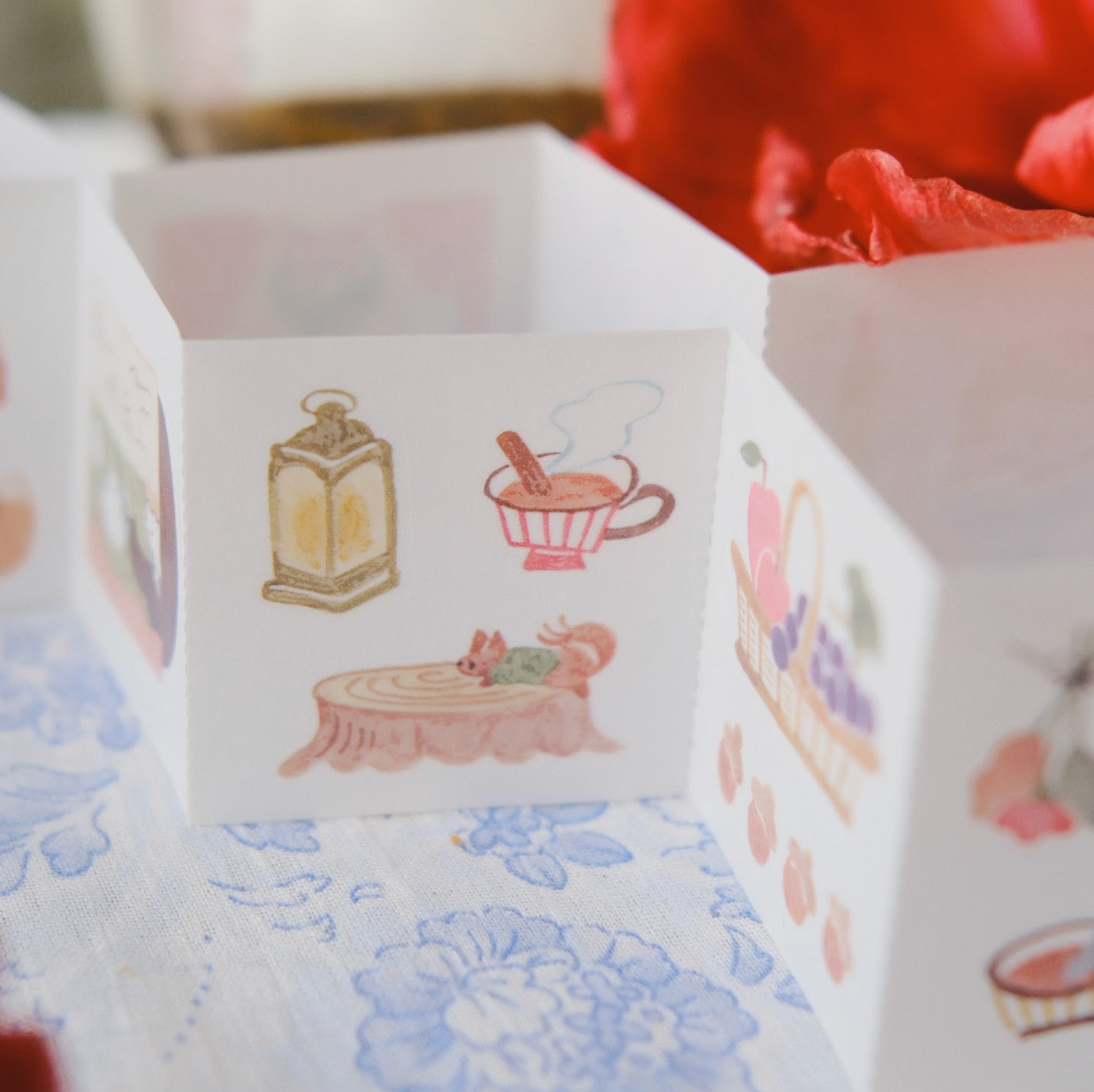 Teayou Kiss Cut Washi Sticker Book - Seasonal Tea Party Vol. 2