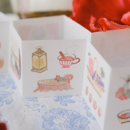 Teayou Kiss Cut Washi Sticker Book - Seasonal Tea Party Vol. 2