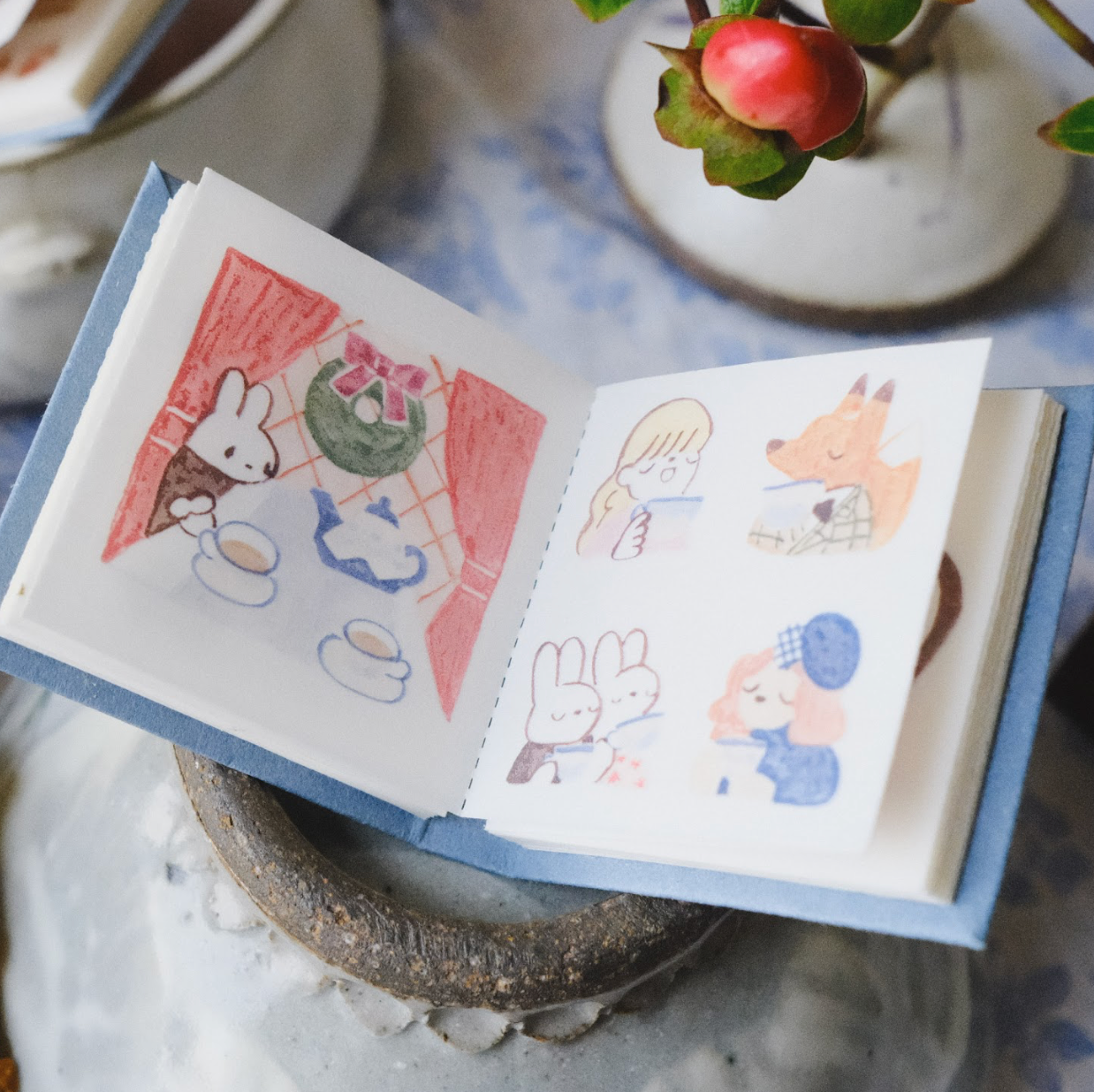 Teayou Kiss Cut Washi Sticker Book - Seasonal Tea Party Vol. 2