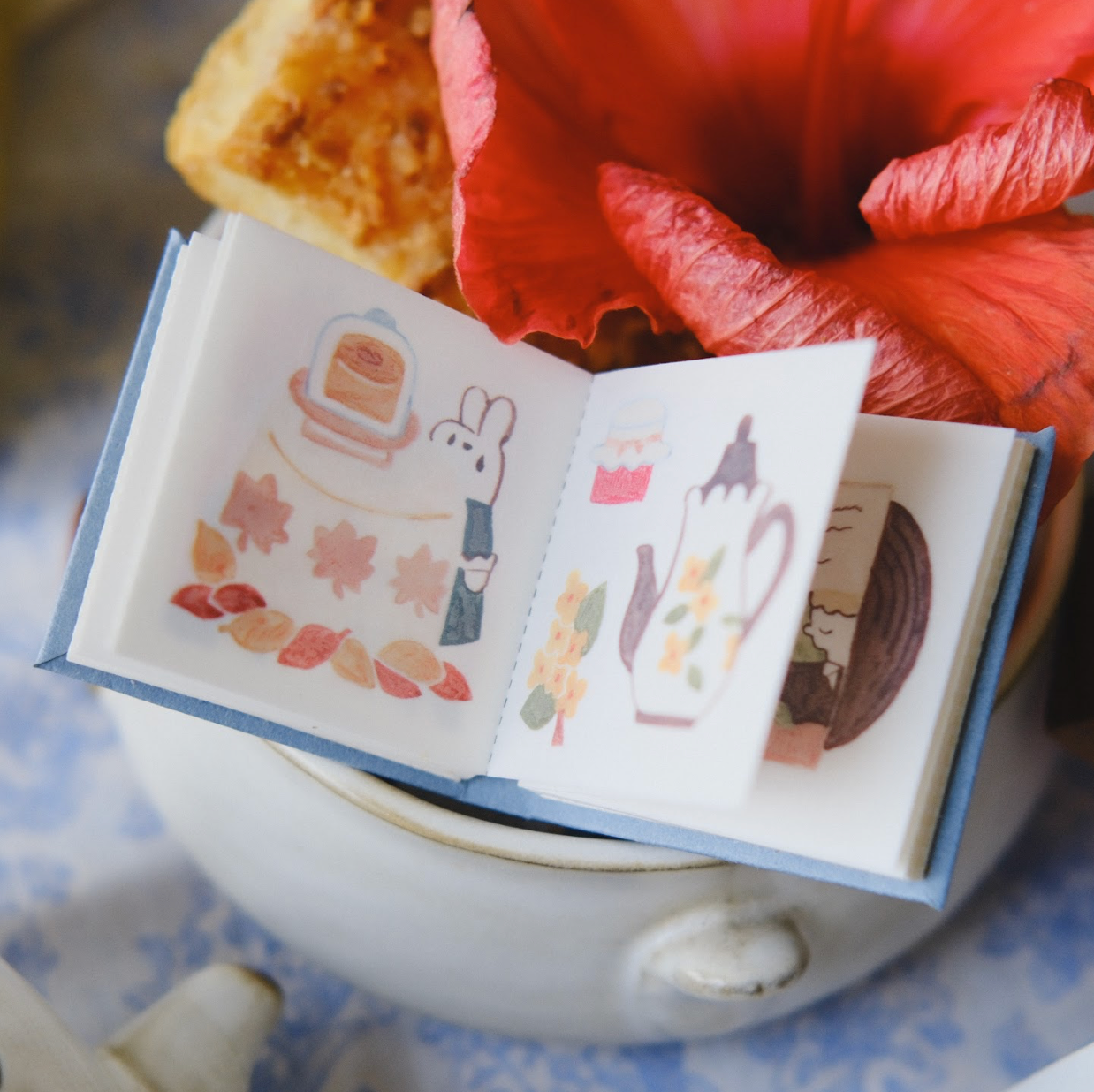Teayou Kiss Cut Washi Sticker Book - Seasonal Tea Party Vol. 2