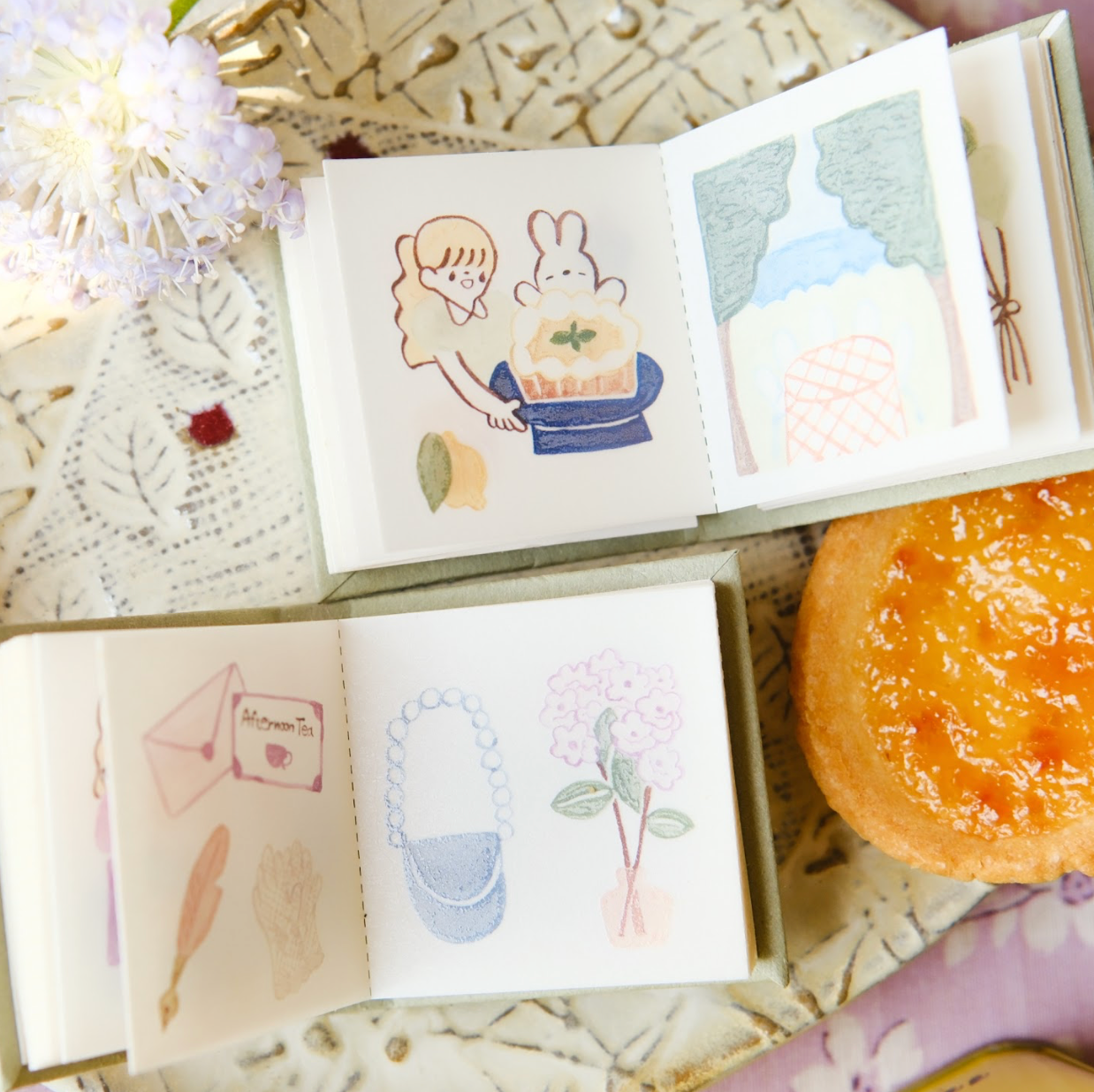 Teayou Kiss Cut Washi Sticker Book - Seasonal Tea Party Vol. 1