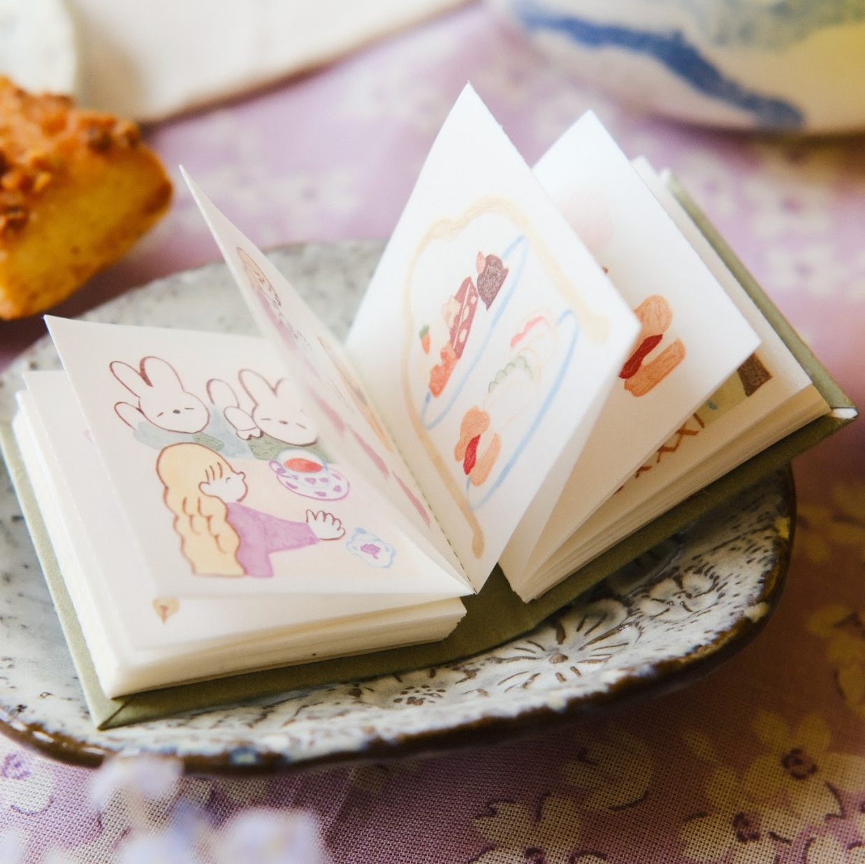 Teayou Kiss Cut Washi Sticker Book - Seasonal Tea Party Vol. 1