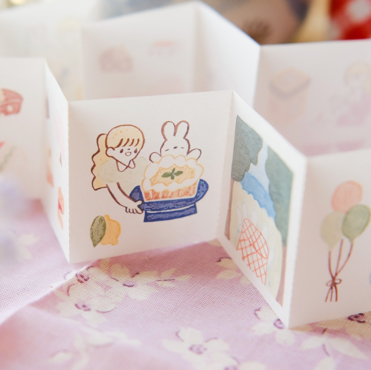 Teayou Kiss Cut Washi Sticker Book - Seasonal Tea Party Vol. 1
