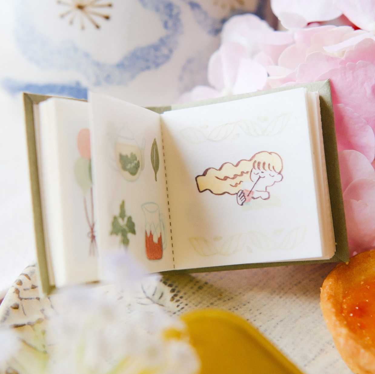 Teayou Kiss Cut Washi Sticker Book - Seasonal Tea Party Vol. 1