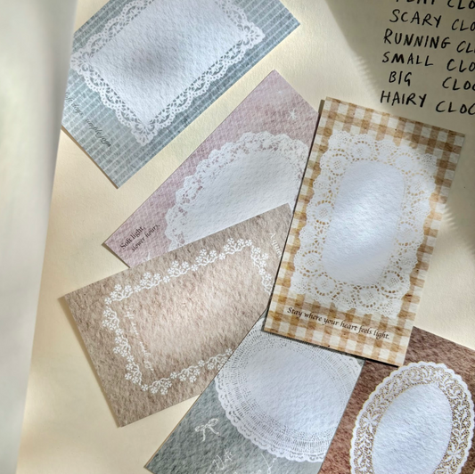 Pion Memo Cards - Lace Frame
