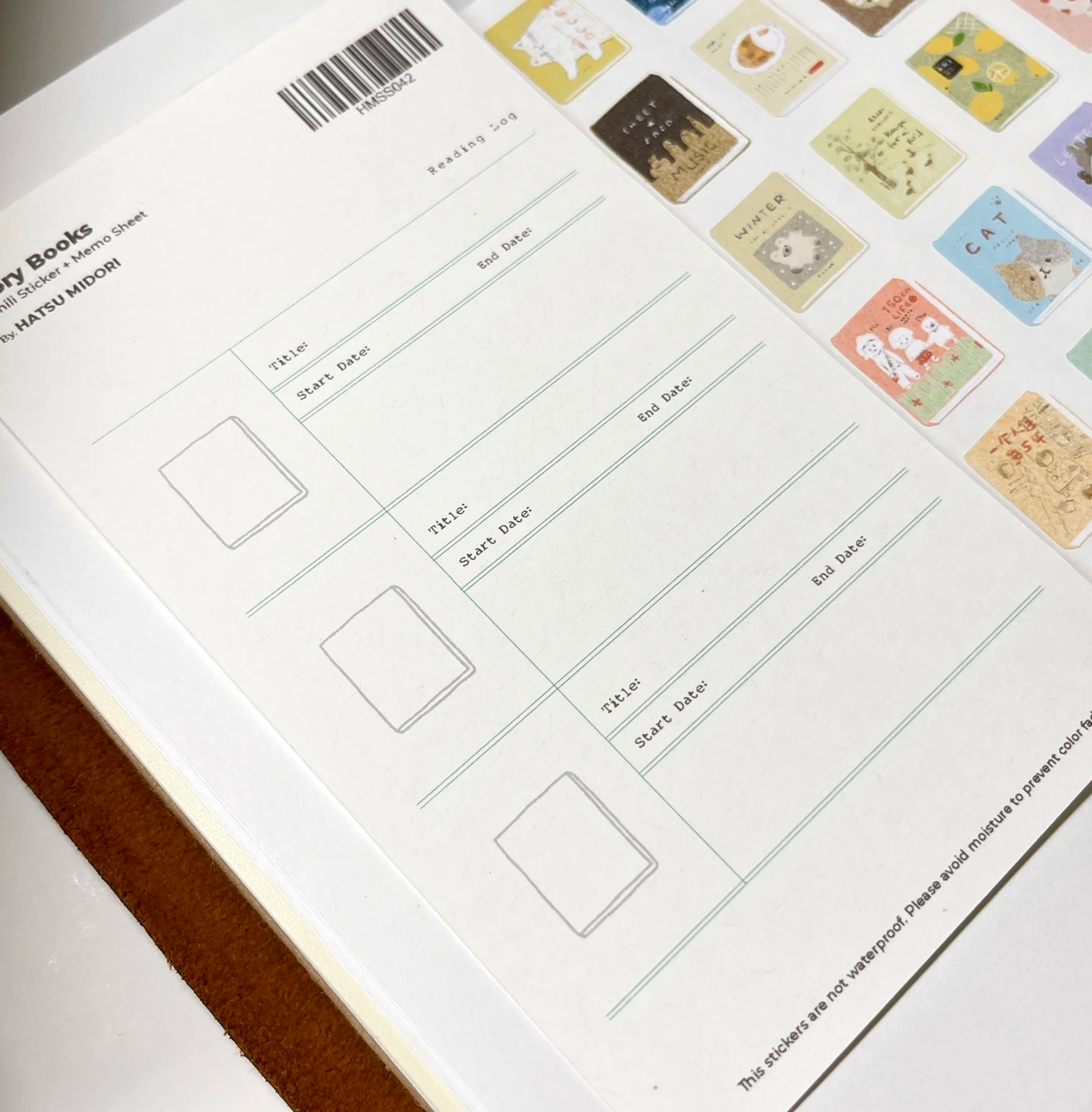 Hatsu Midori Washi Sticker Sheet - Story Books