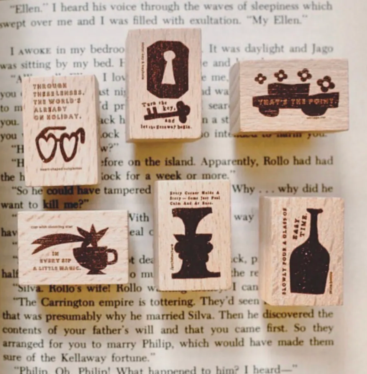 a kind of cafe Rubber Stamp Set - Little Things Along the Way