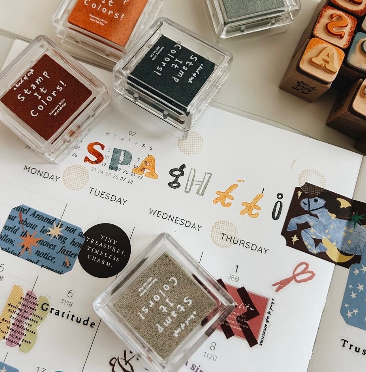 a kind of cafe Rubber Stamp Set - The A to Z