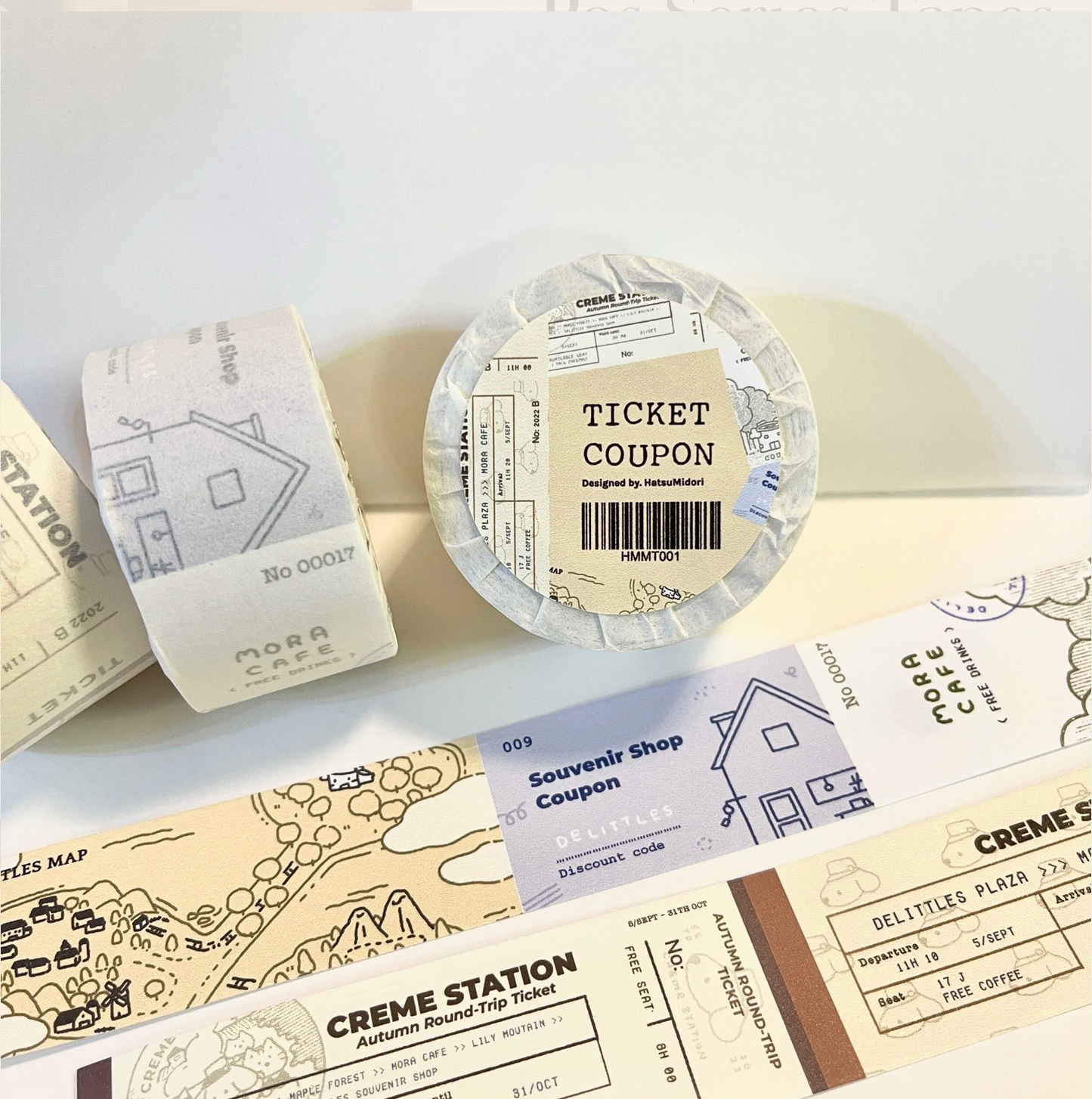 Hatsu Midori Paper Tape - Ticket Coupon