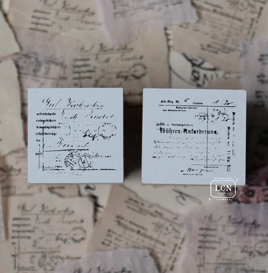 LCN Design Studio Rubber Stamp Set - Mini Receipt S