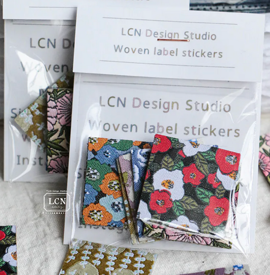 LCN Design Studio Woven Label Sticker Set