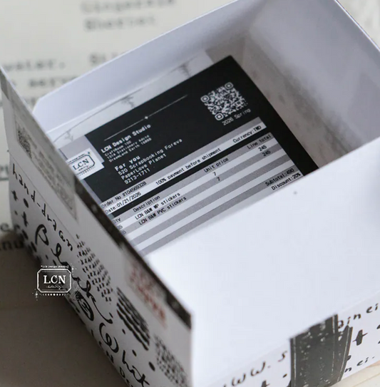 LCN Design Studio Sticker Club Mini Sticker Box - Black and White