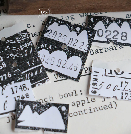 LCN Design Studio Label Stickers - Mountains