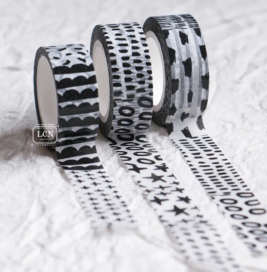 LCN Design Studio Hand Drawn Patterns Washi Tape