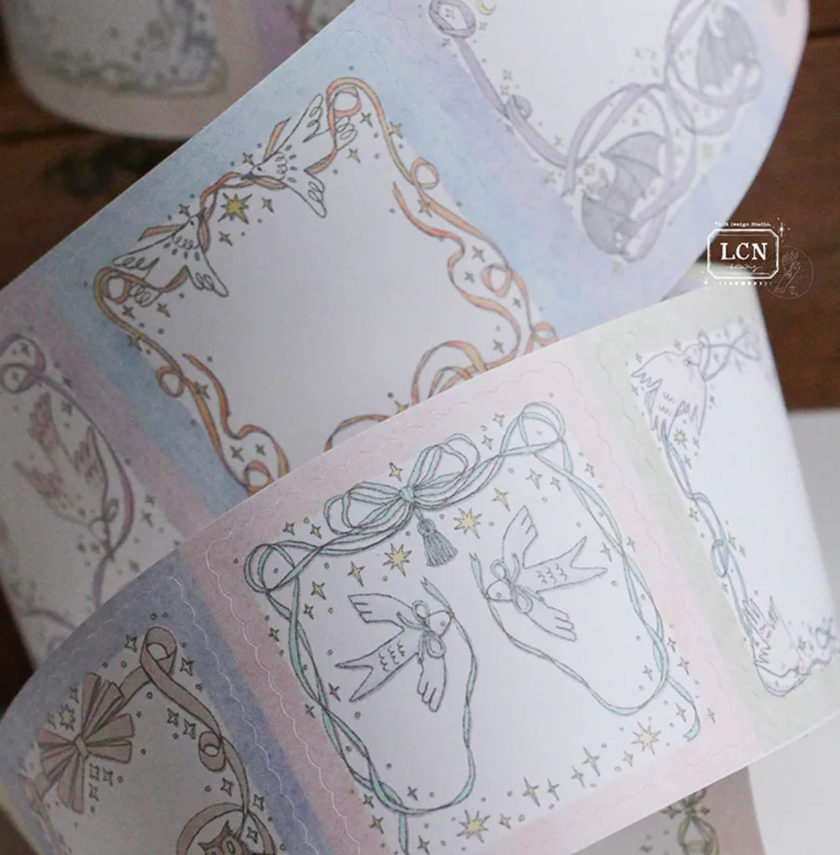 LCN Design Studio Peel and Stick Memo Roll - They Fly