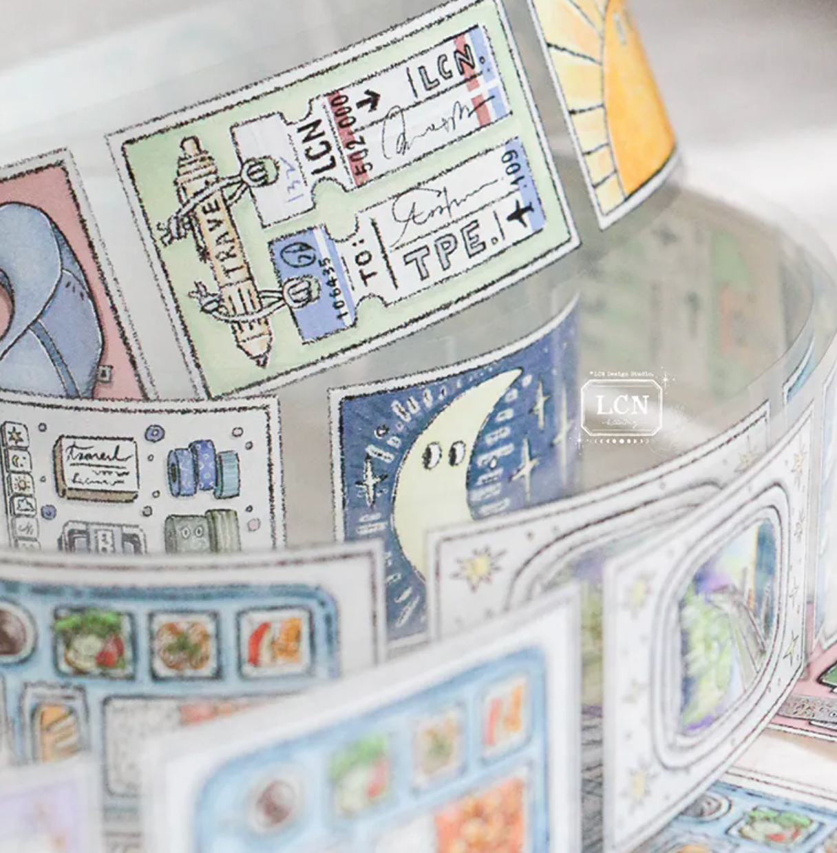 LCN Design Studio PET Tape - When Travel