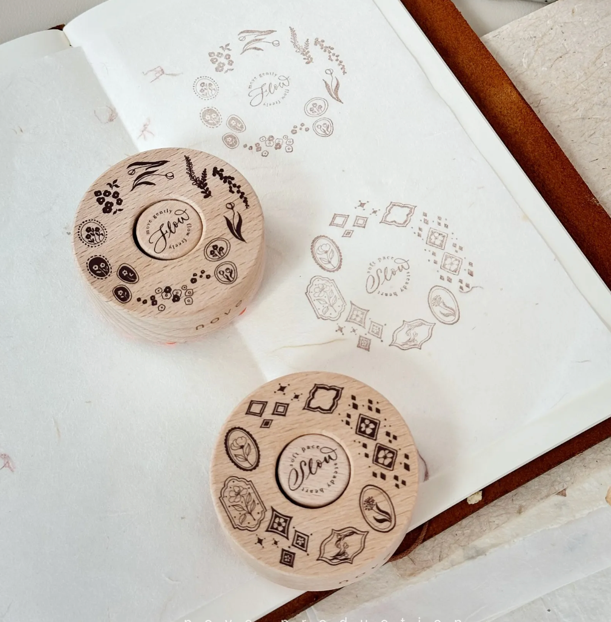 Nove Production Flow & Slow Rubber Stamp Collection - a.round 4.0