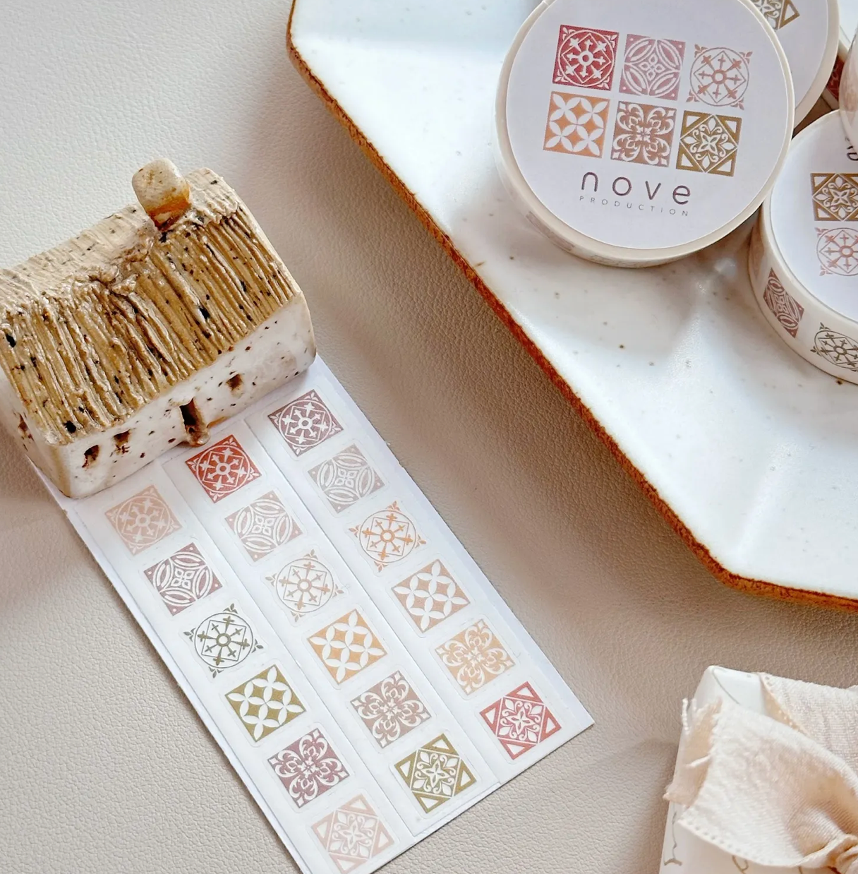 Nove Production Kiss-Cut Washi Tape - Tile 2