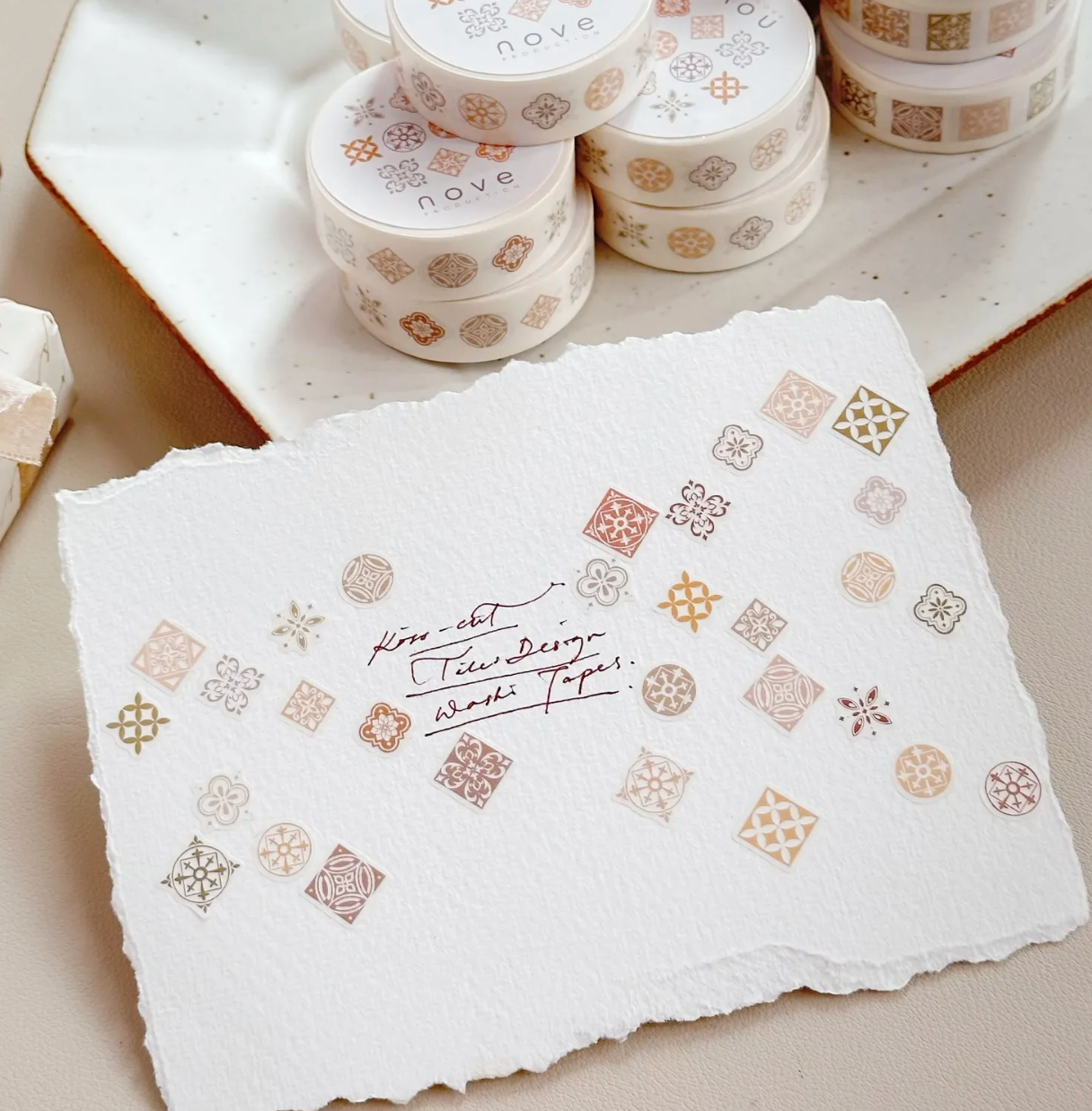 Nove Production Kiss-Cut Washi Tape - Tile 1