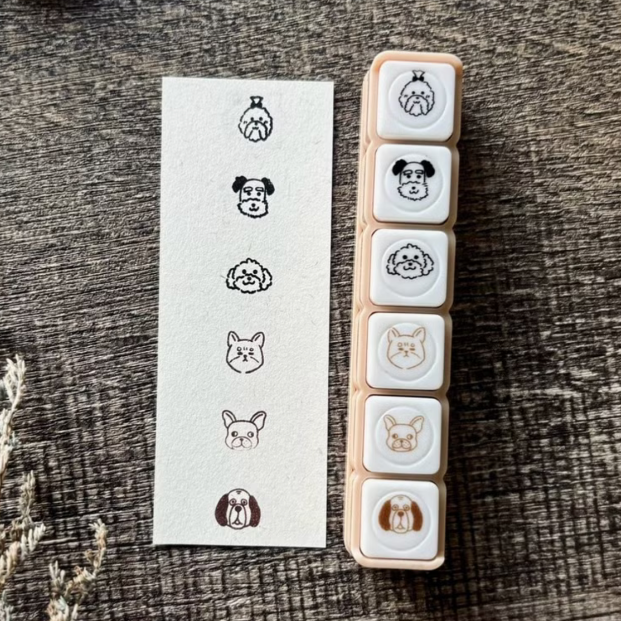 A Great Idea Pre-inked Stamps - Adorable Puppies