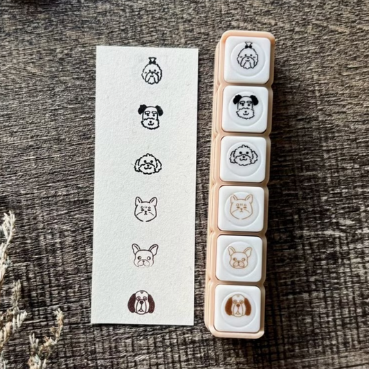 A Great Idea Pre-inked Stamps - Adorable Puppies