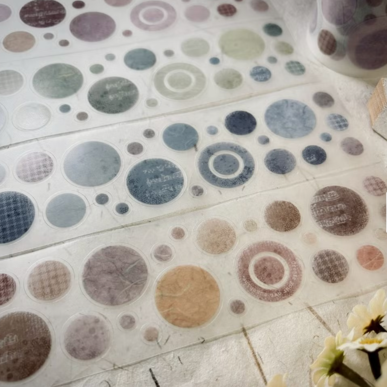 A Great Idea Die Cut PET Tape - Round Circles