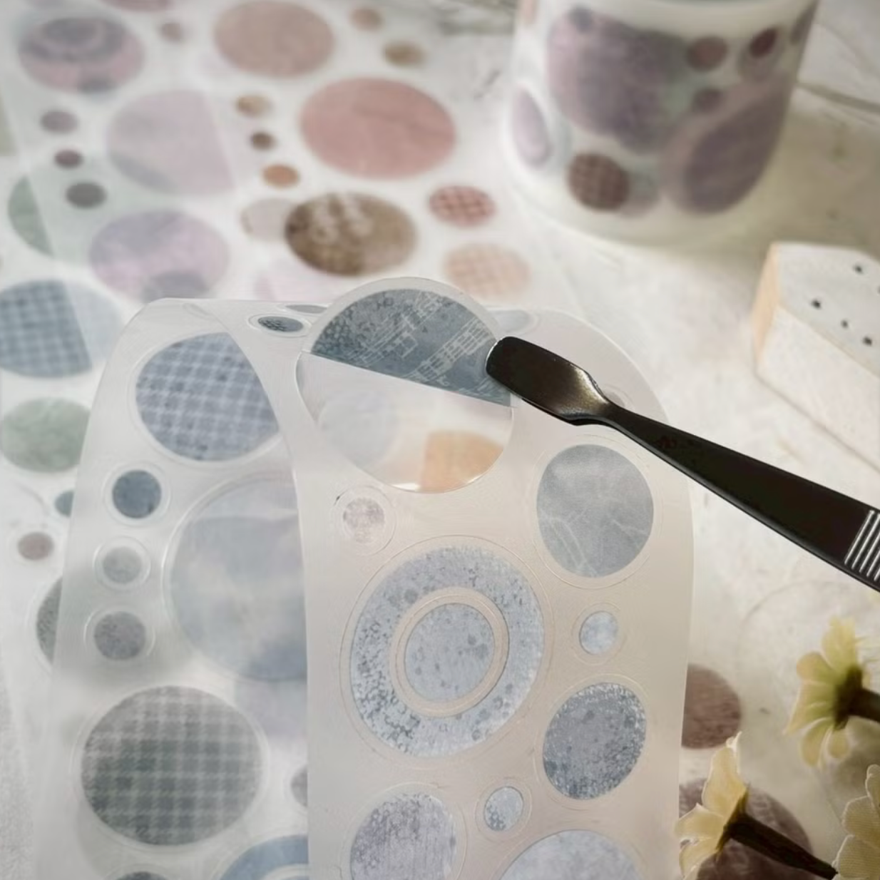 A Great Idea Die Cut PET Tape - Round Circles