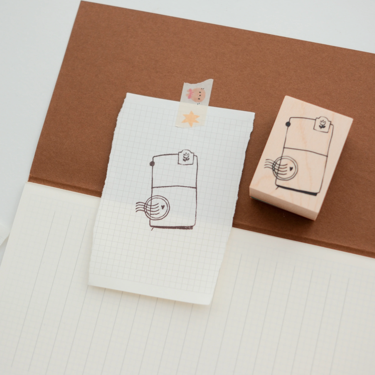 Grumpy Nook Rubber Stamp - TN & Postmark