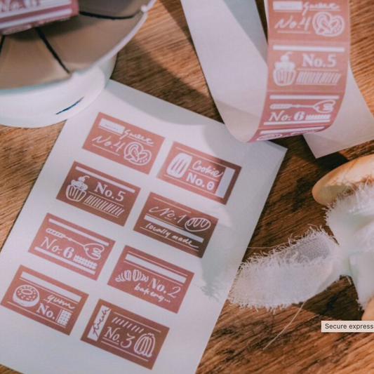 Meow Illustration Sticker Label - Yum Yum Patisserie