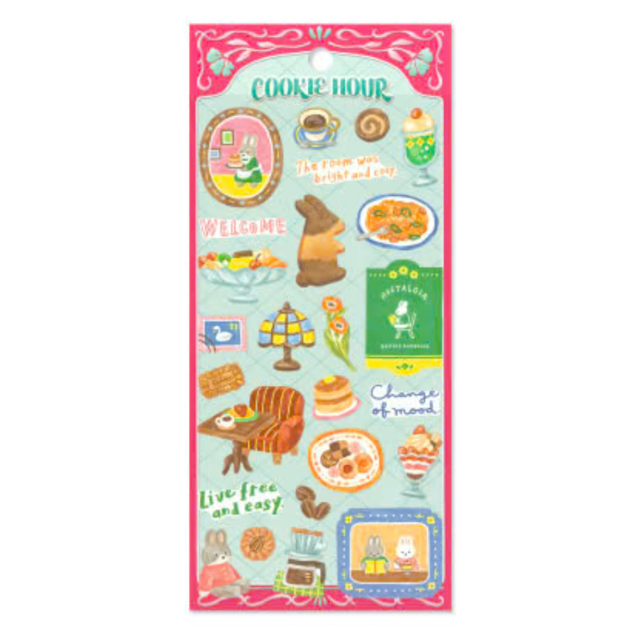 Mind Wave Seals Sticker Sheet - Cookie Life Rabbit