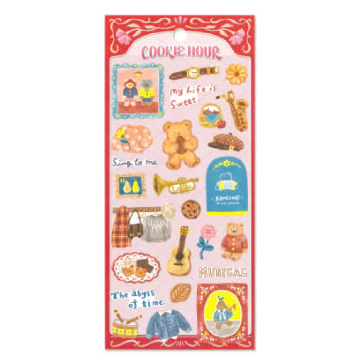 Mind Wave Seals Sticker Sheet - Cookie Life Bear