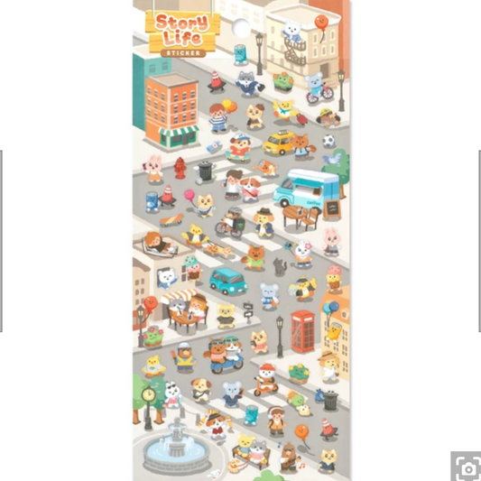 Mind Wave Seals Sticker Sheet - Story Life City