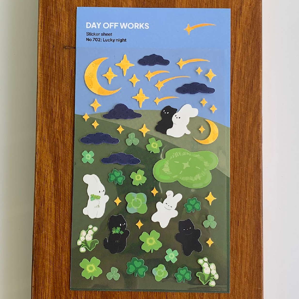 Day off Works PET Sticker Sheet - Lucky Night