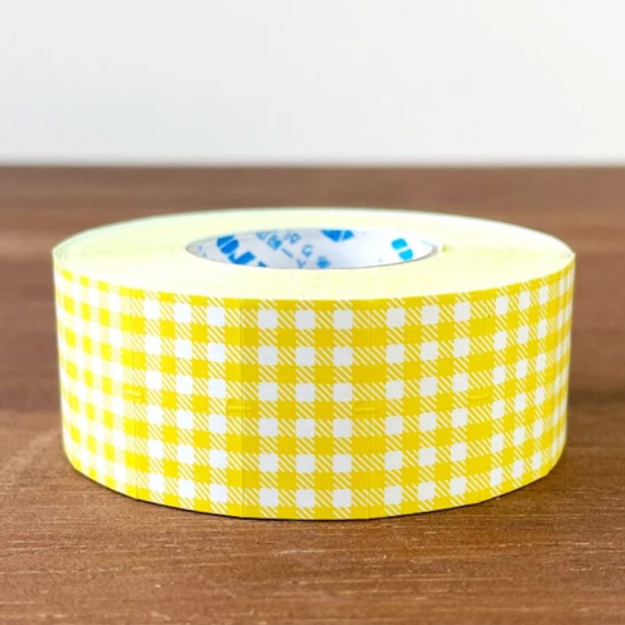 Stamp Marche Gingham Label Stickers - Yellow