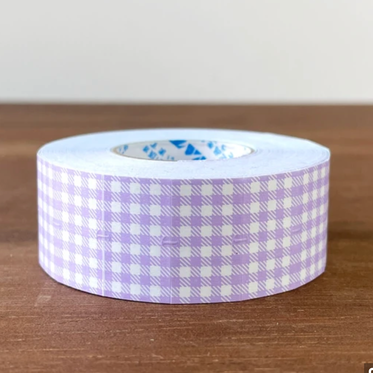 Stamp Marche Gingham Label Stickers - Lavender