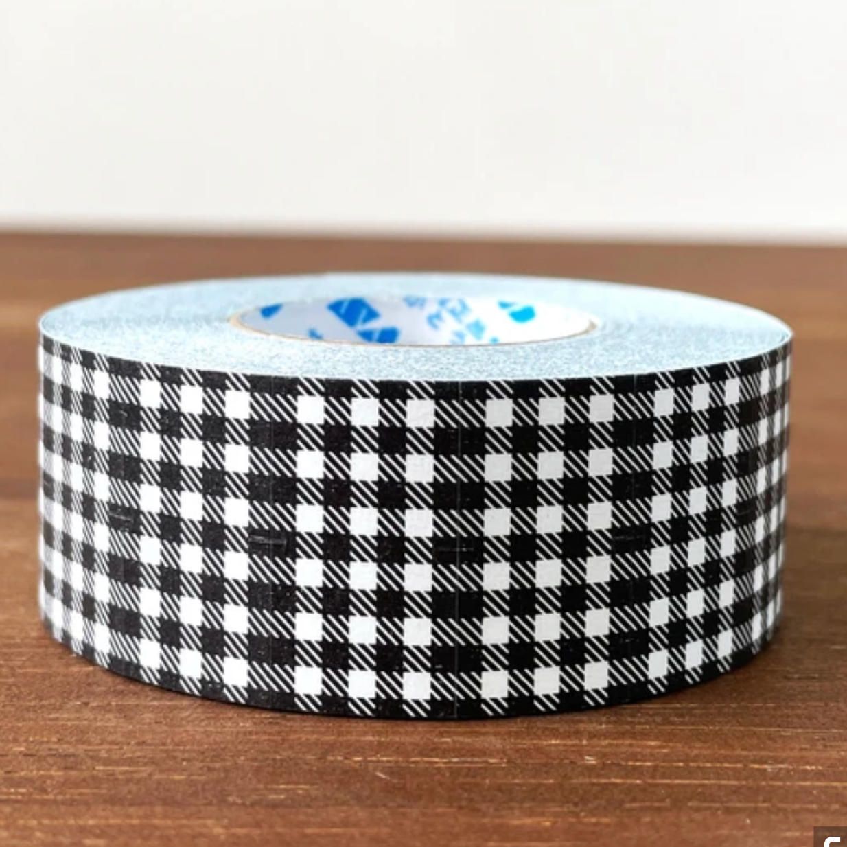 Stamp Marche Gingham Label Stickers - Black