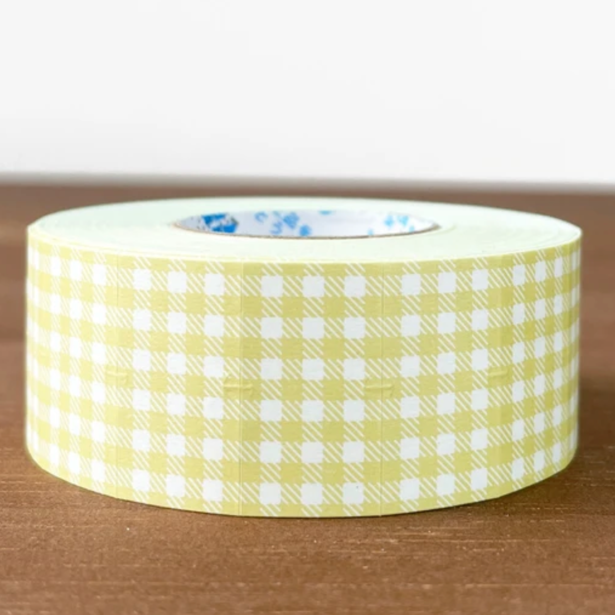 Stamp Marche Gingham Label Stickers - Dusty Yellow
