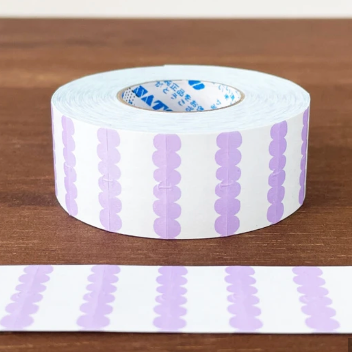 Stamp Marche  Label Stickers - Purple Scallop
