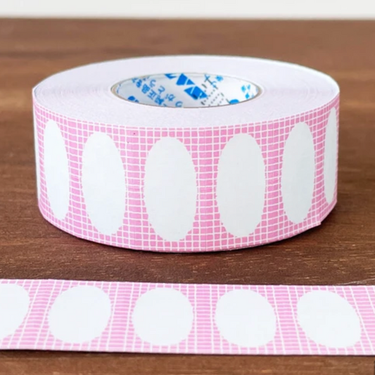 Stamp Marche  Label Stickers - Pink Oval