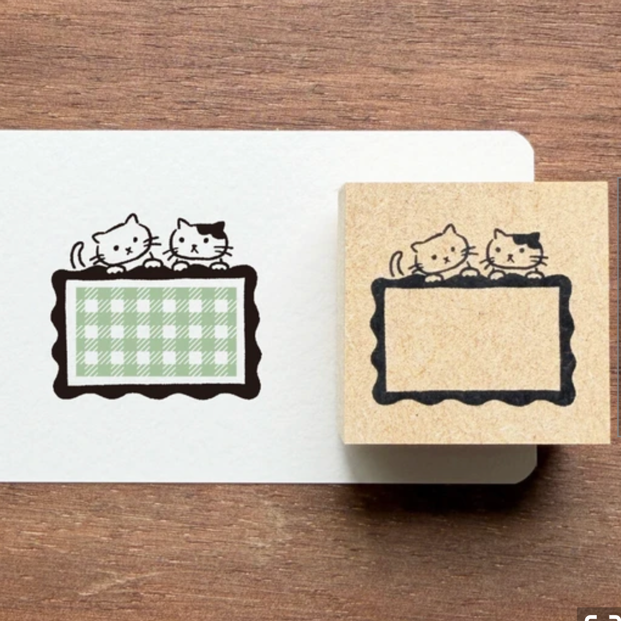 Stamp Marche Labetomo Rubber Stamp Series  - Cat Frame