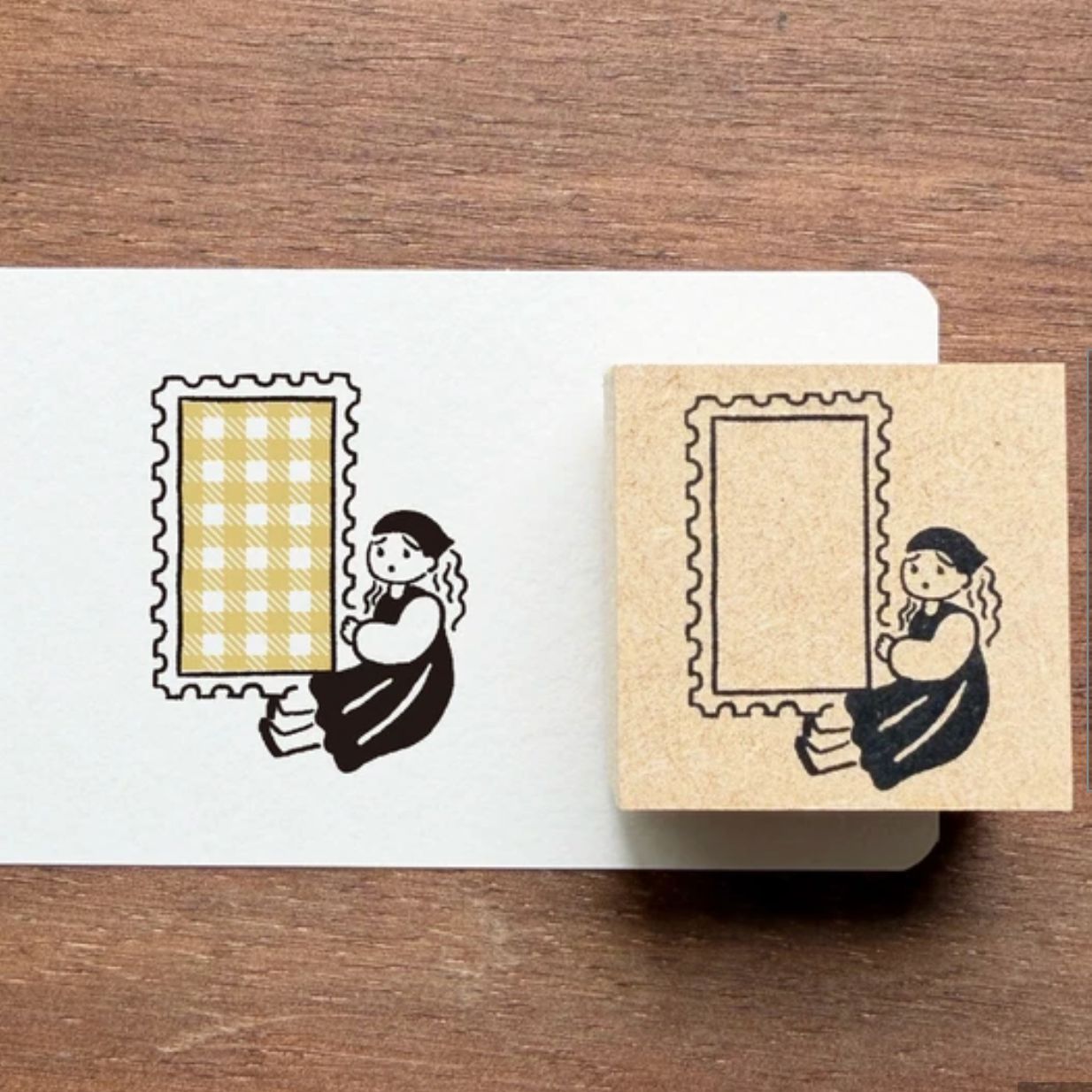 Stamp Marche Labetomo Rubber Stamp Series  - Girl Stamp