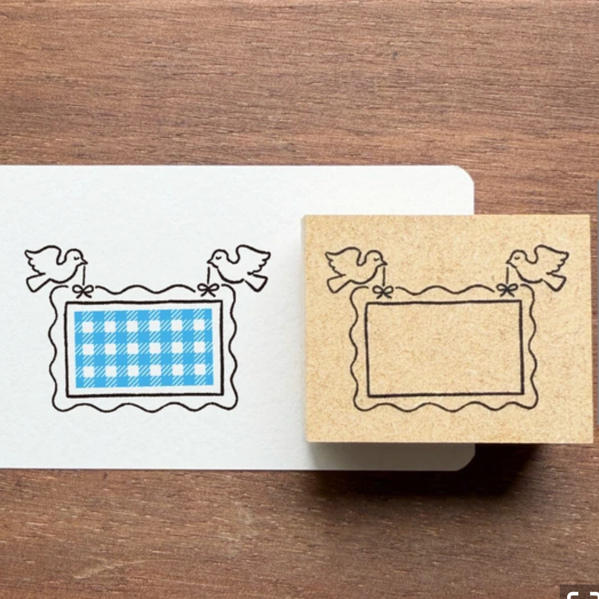 Stamp Marche Labetomo Rubber Stamp Series  - Bird Frame