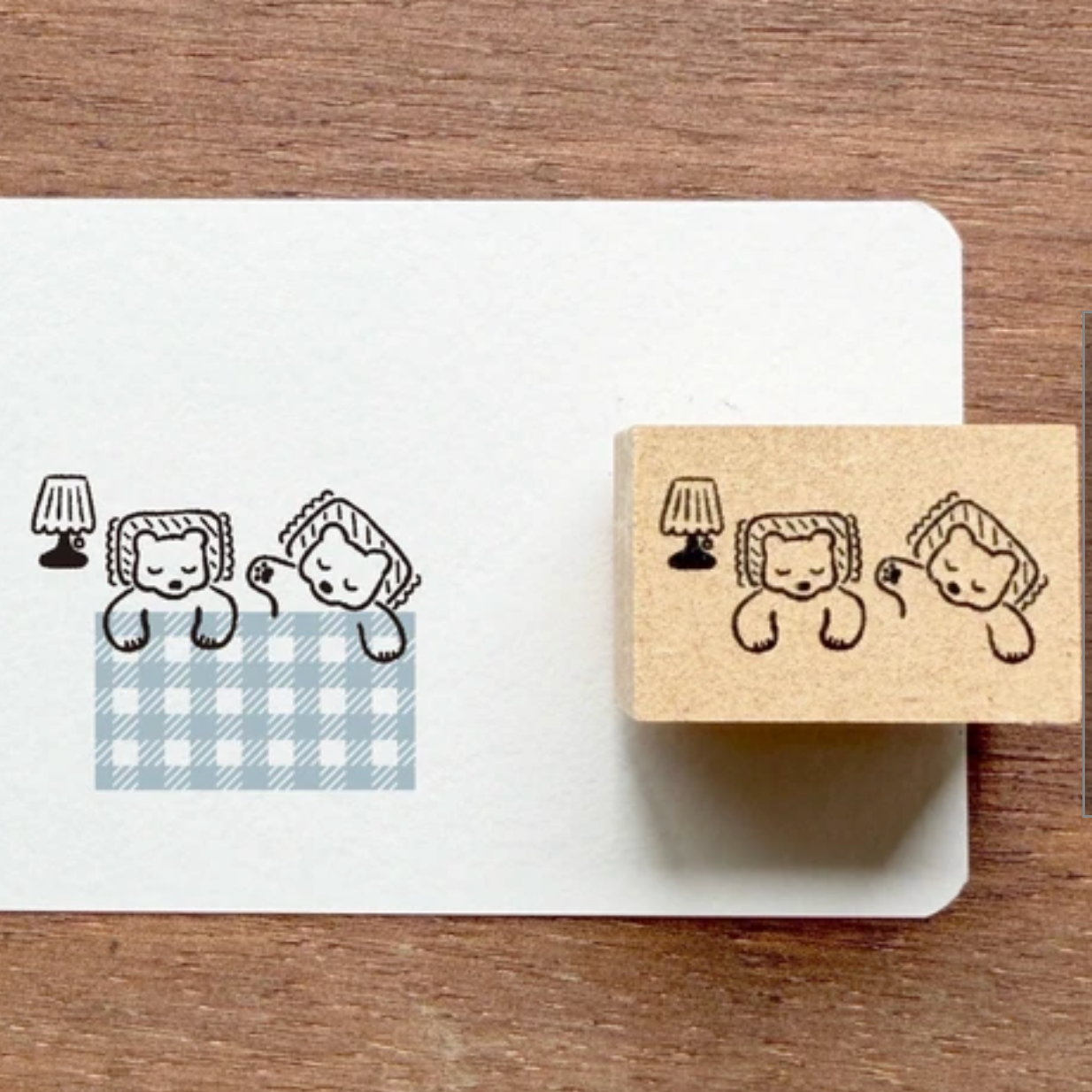 Stamp Marche Labetomo Rubber Stamp Series  - Futon Bear