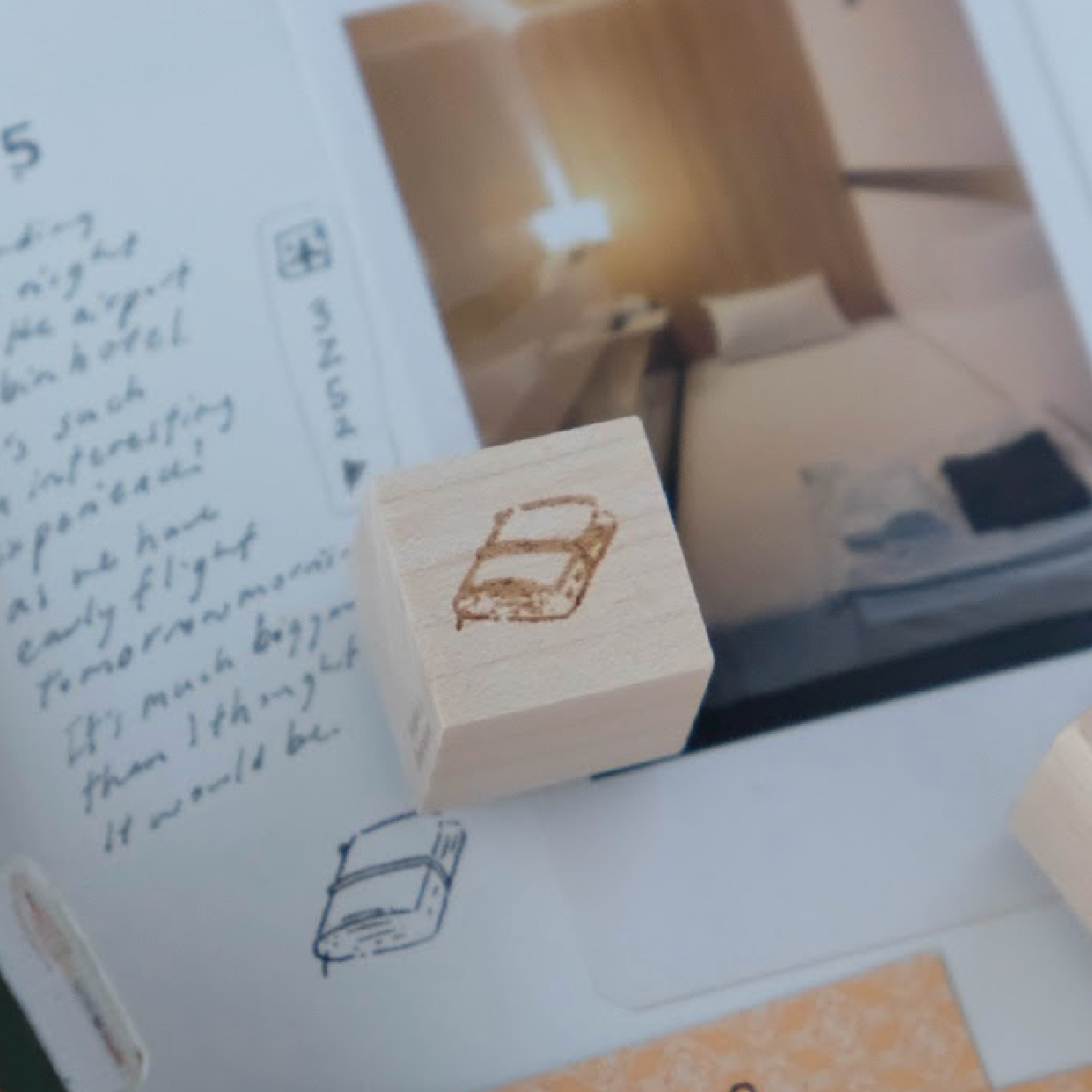 Wenyea's Illustration Rubber Stamps - Small Journal Book