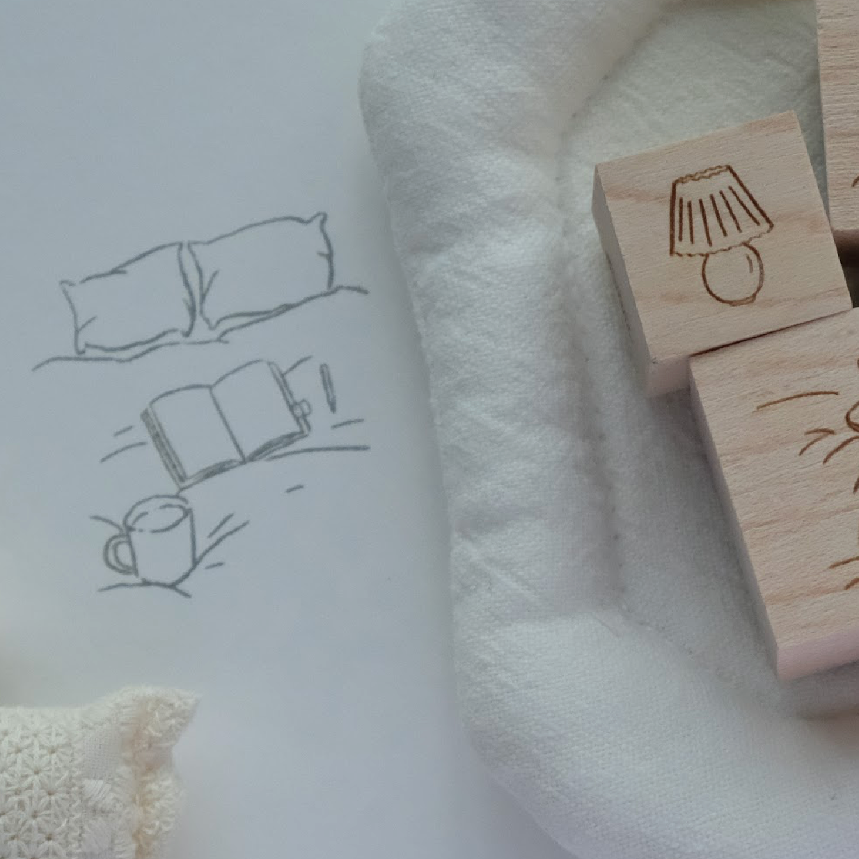 Wenyea's Illustration Rubber Stamps - Rest Series