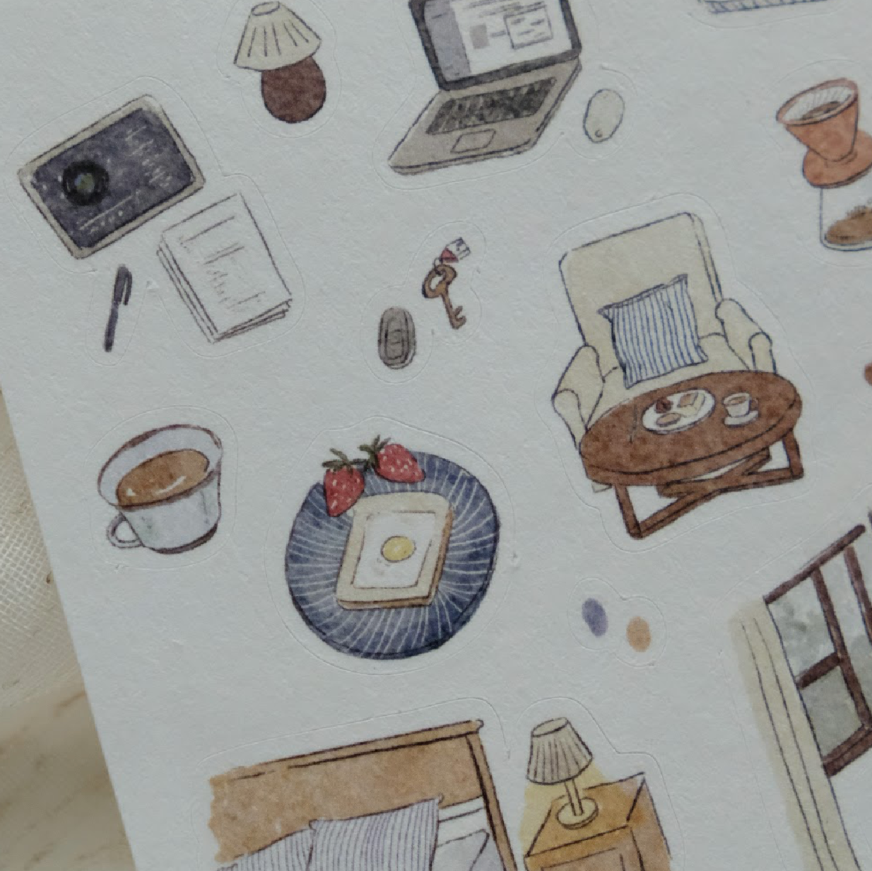 Wenyea's Illustration Sticker Sheet - Warmth