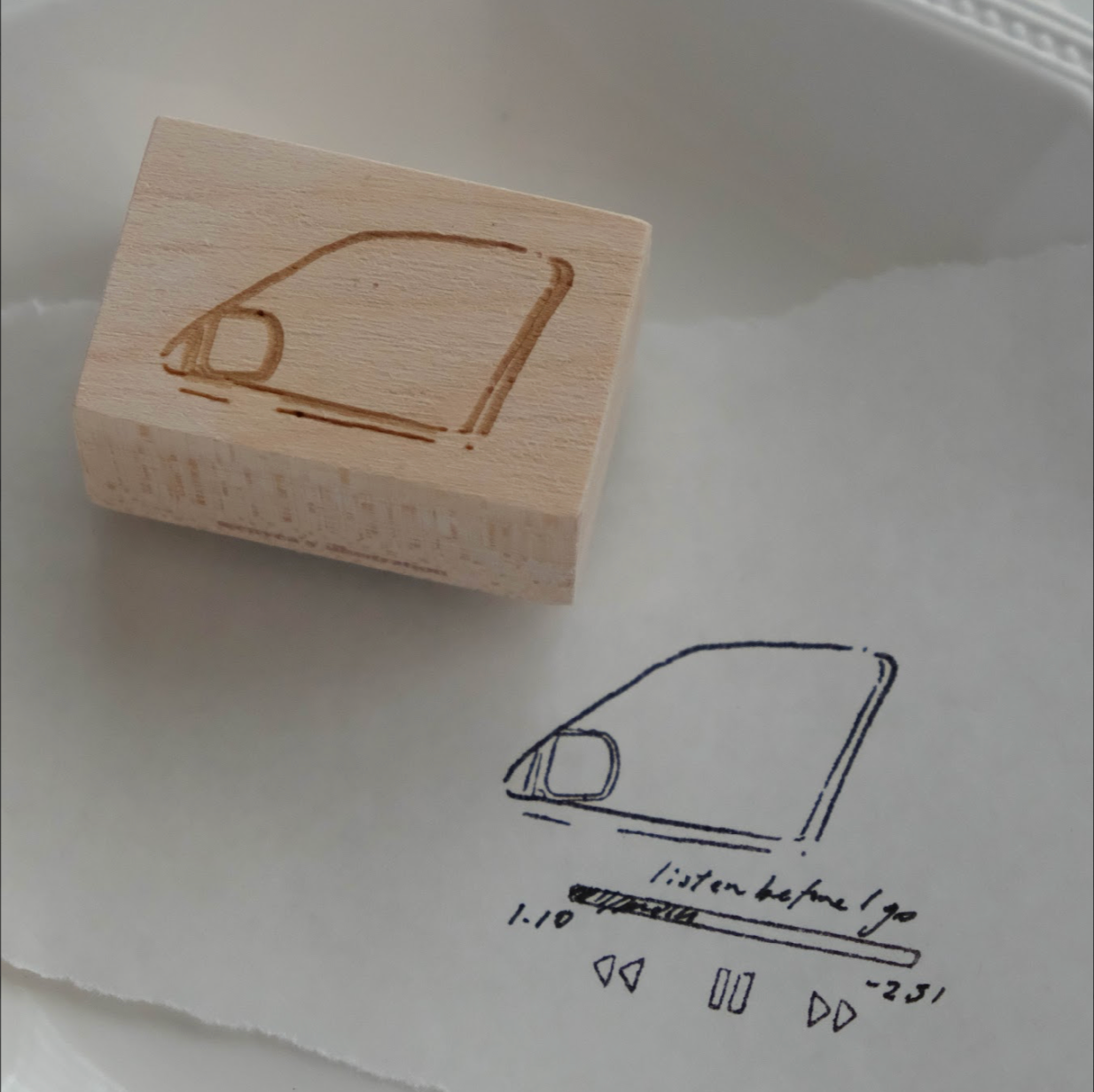 Wenyea's Illustration Rubber Stamps - Journey Begins | Quiet Window Gaze
