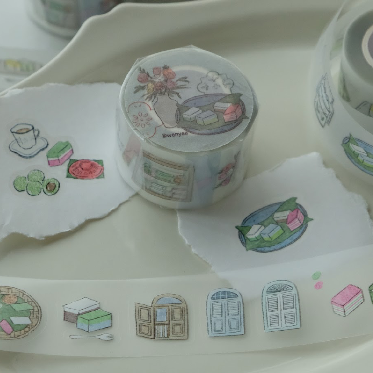 Wenyea's Illustration PET Tape - Tiny Treats