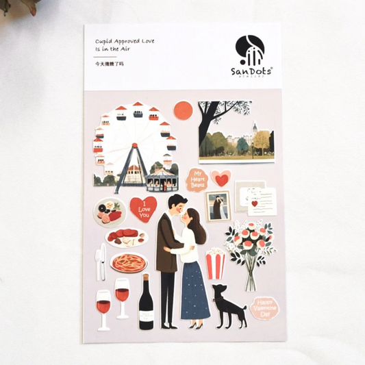 SanDots Atelier Sticker Sheet - Cupid Approved Love is in the Air