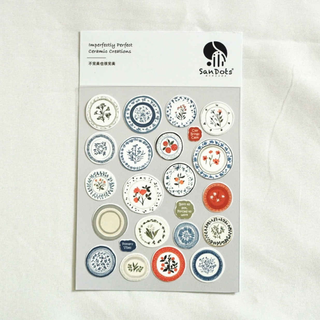 SanDots Atelier Sticker Sheet - Imperfectly Perfect Cermic Creations